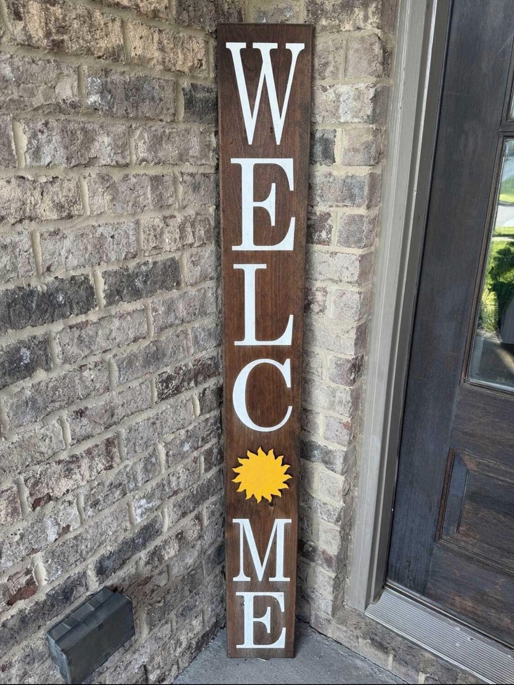 Welcome Vertical Porch Sign - 5ft & different attachments for the O
